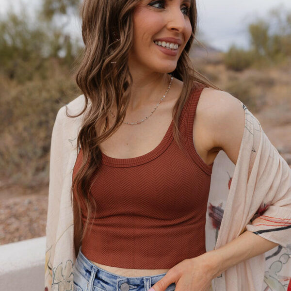 Reversible Herringbone Tank Top